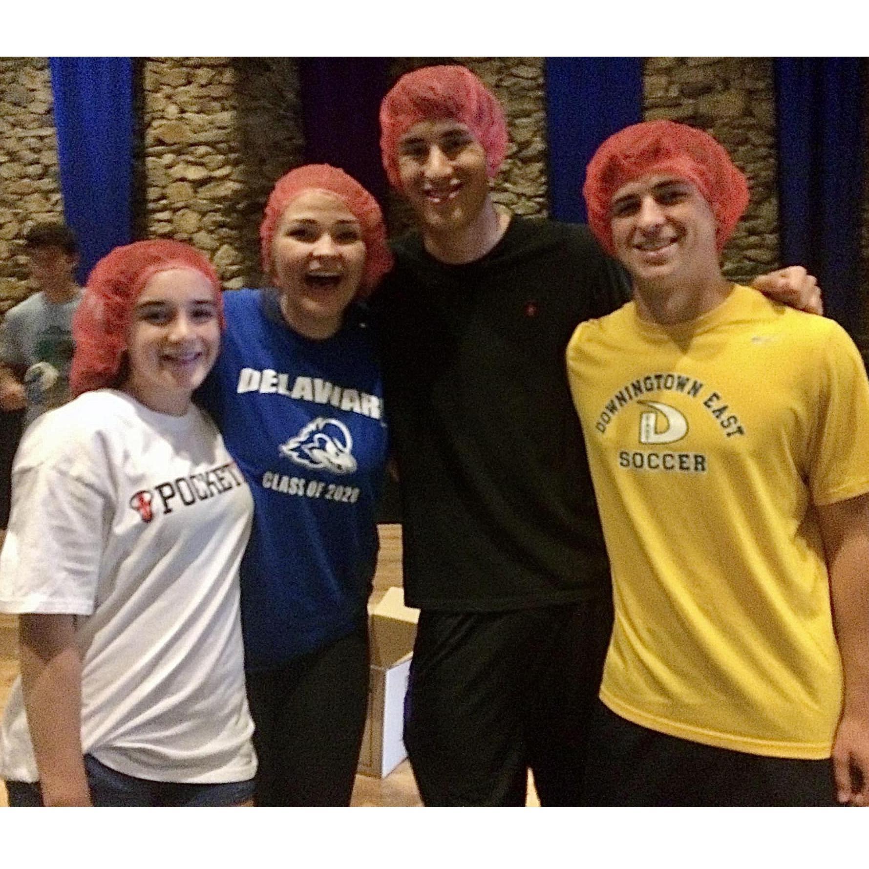 2016 - had to revive the hairnet photo from the ~ just friends ~ days.