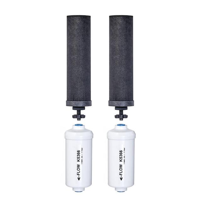 Berkey Authentic Black Berkey Purification Elements With Berkey PF-2 Fluoride and Arsenic Reduction Elements - Combo Pack