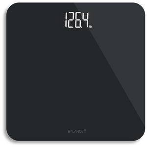 Digital Body Weight Bathroom Scale from Greater Goods, Black Glass with Backlit Shine Through Display and Highly Accurate Weight Measurements (Black)