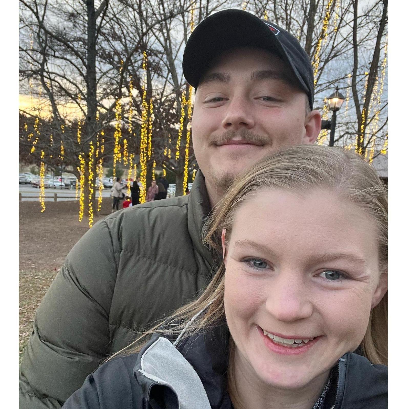 Antler Hill Village during Christmas time at Biltmore.