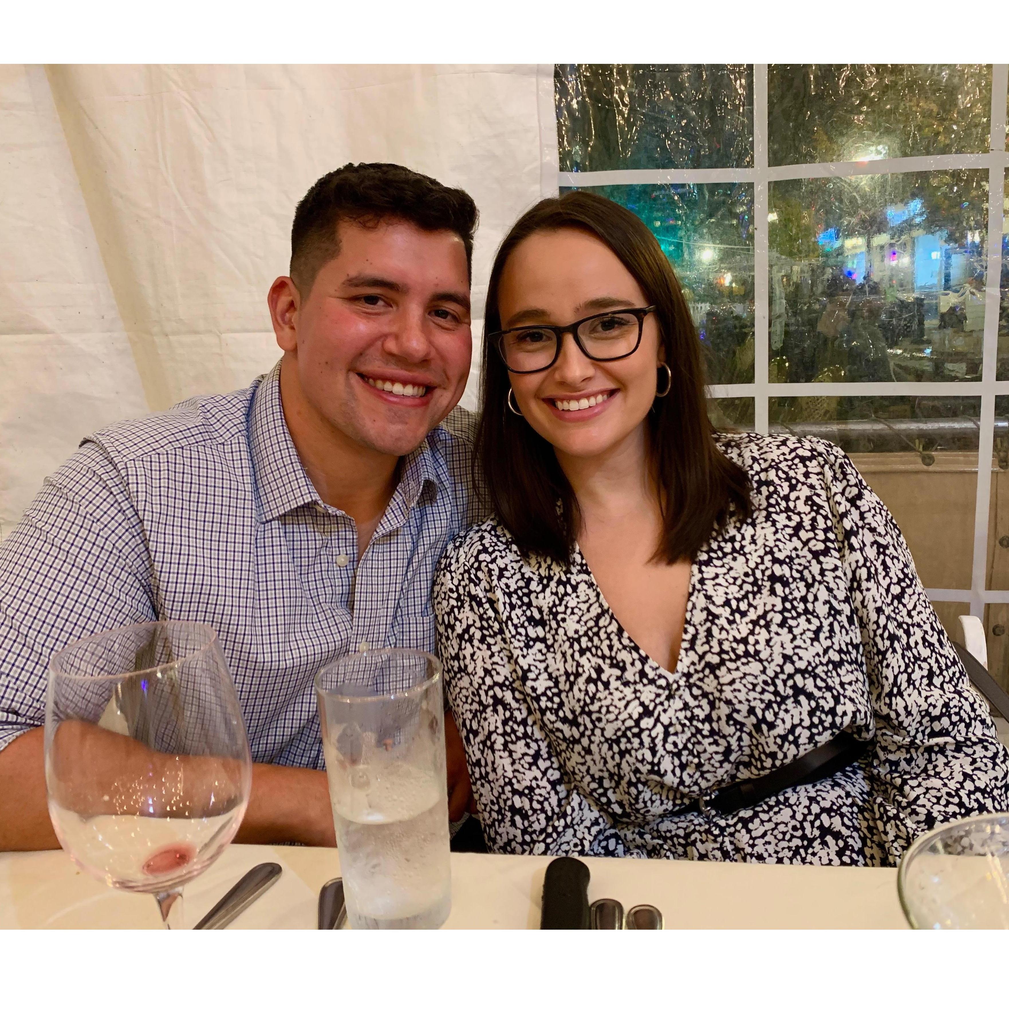 The night before we got engaged!