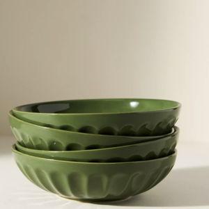The Latte Stoneware Pasta Bowls, Set of 4: Amelie Edition