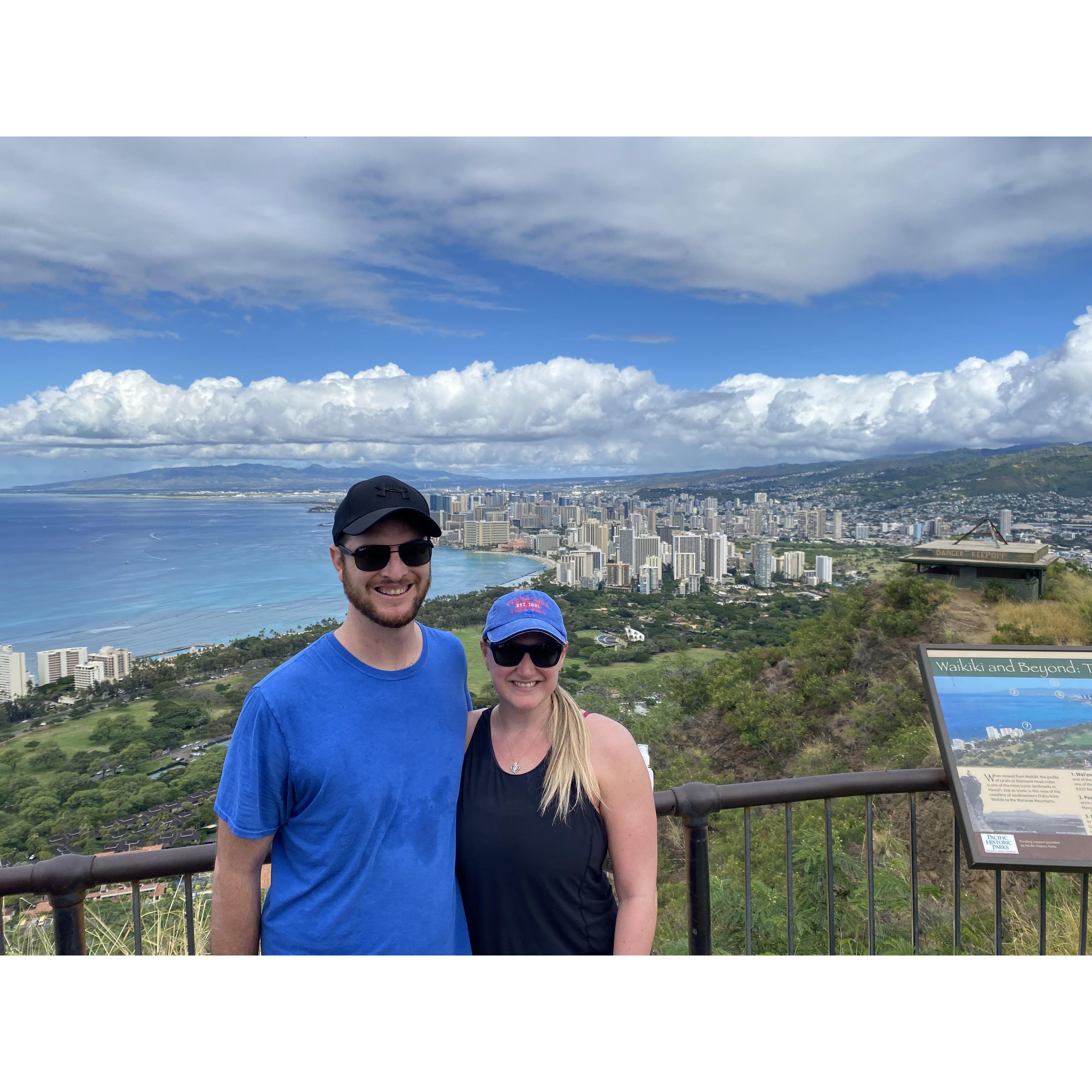 Hiking Diamond Head in Hawaii - one of our favorite passions!