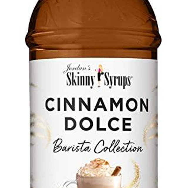 Jordan’s Skinny Syrups Cinnamon Dolce, Sugar Free Flavoring Syrup, 25.4 Ounce Bottle