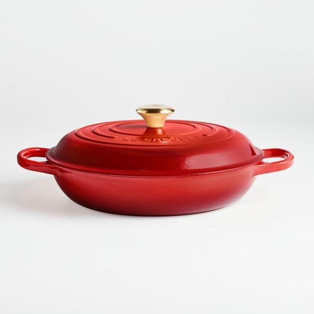 Le Creuset ® Signature 3.5-Qt. Gold Collection Cerise Everyday Pan