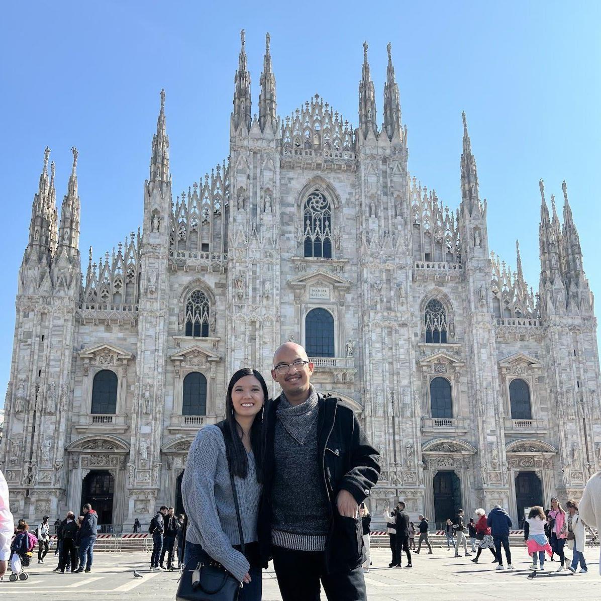 Duomo in Milan, Italy. March 25, 2022