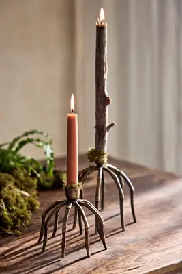 Bronze Spider Taper Holder