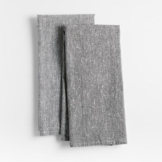 Chambray Grey Dish Towels, Set of 2