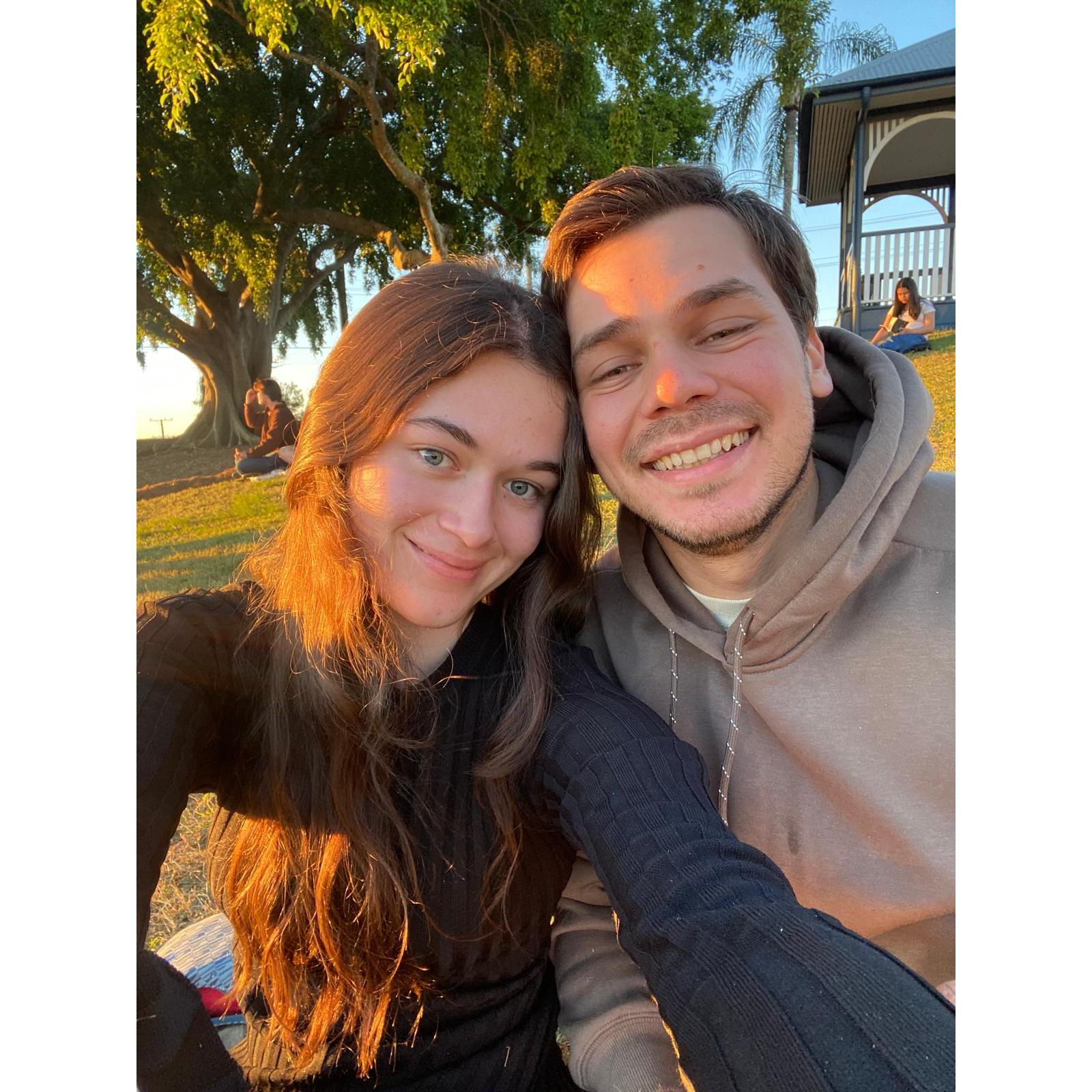 Our favourite pass time, watching the sun set!