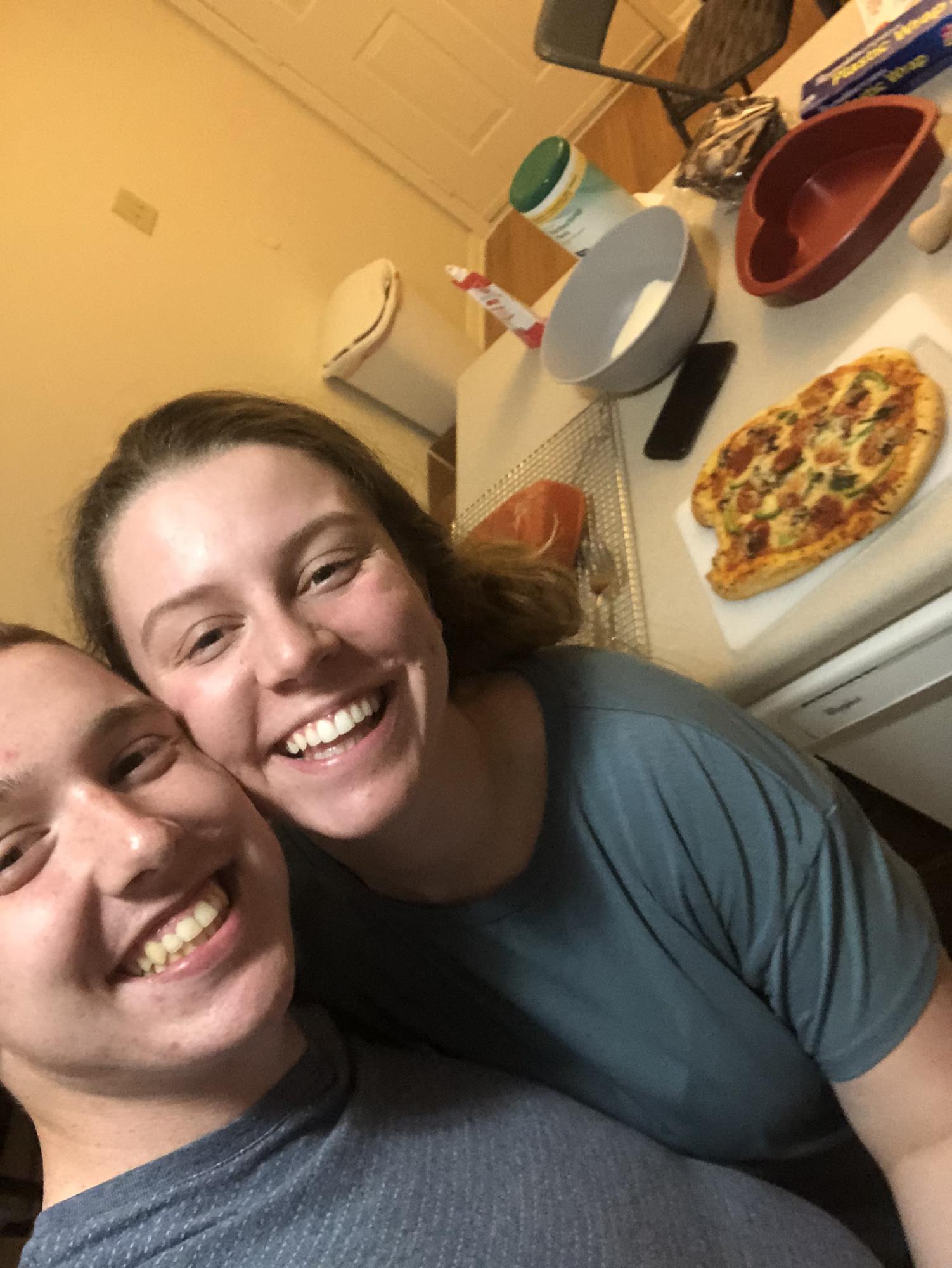 Made our first homemade pizza together!