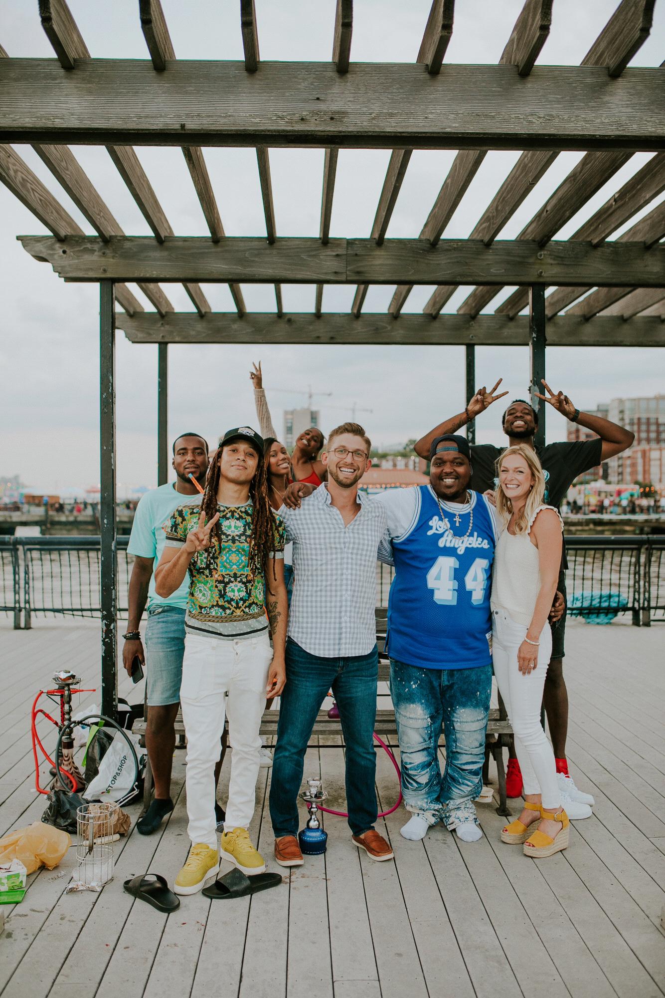 Jim's new groomsmen we met during the engagement shoot.