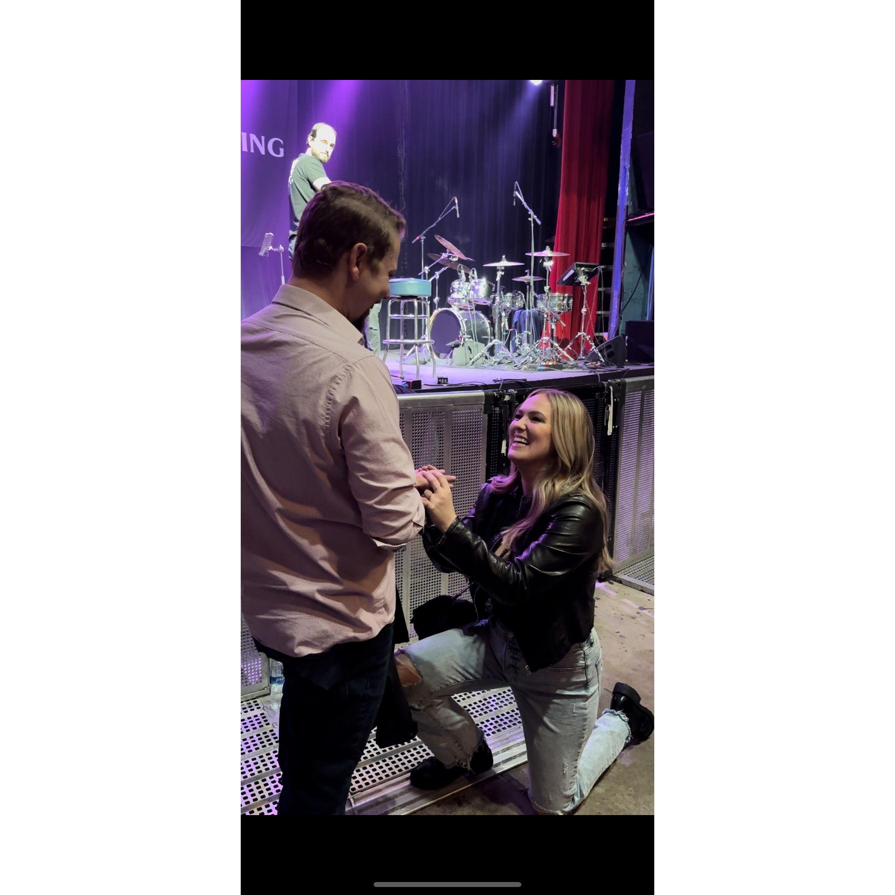 (Engagement, pt 3) Little did Austin know, Becci had been keeping a ring in her purse for months, waiting for the right moment to take matters into her own hands. Becci proposed back!