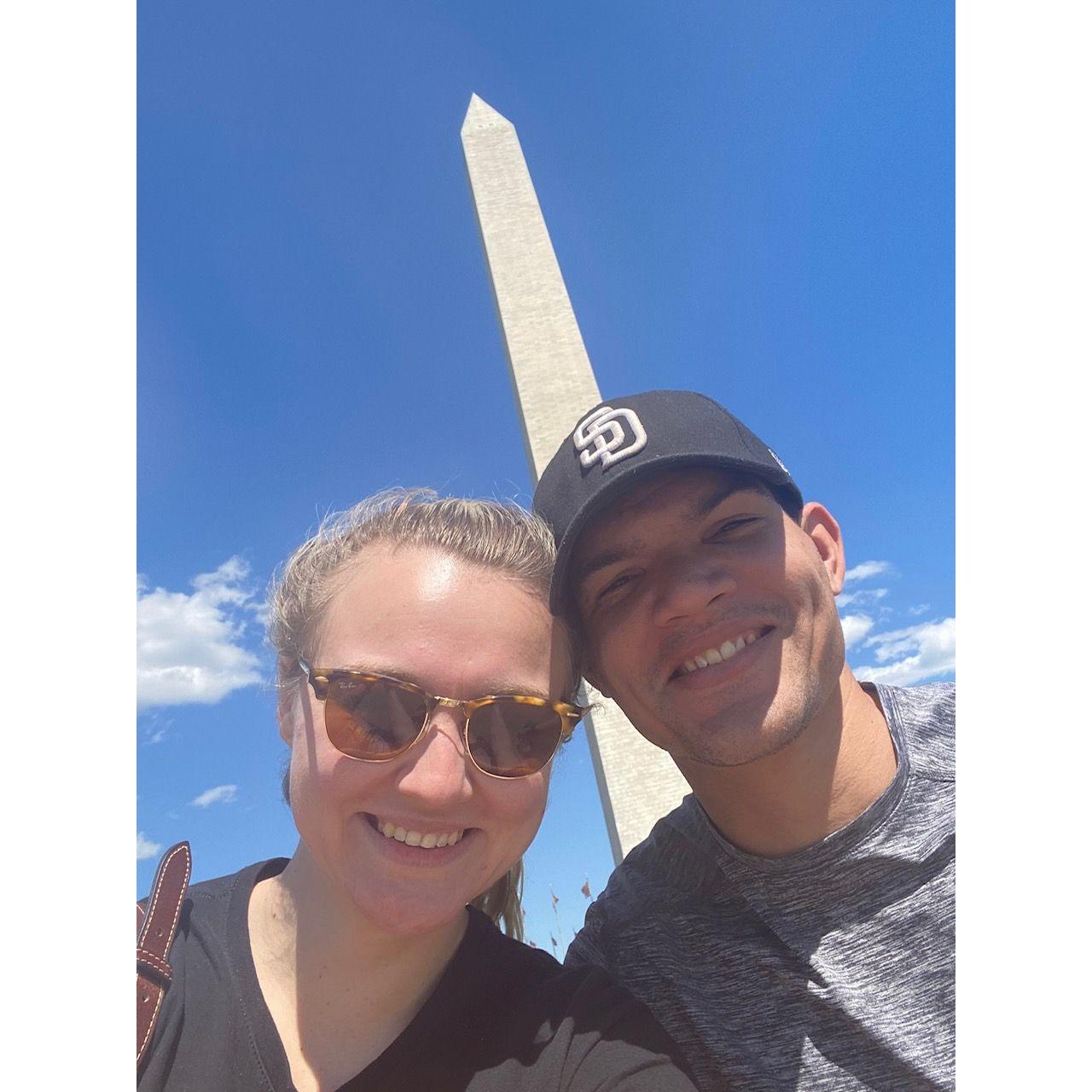 Jeremy visiting Haley when she lived in D.C.