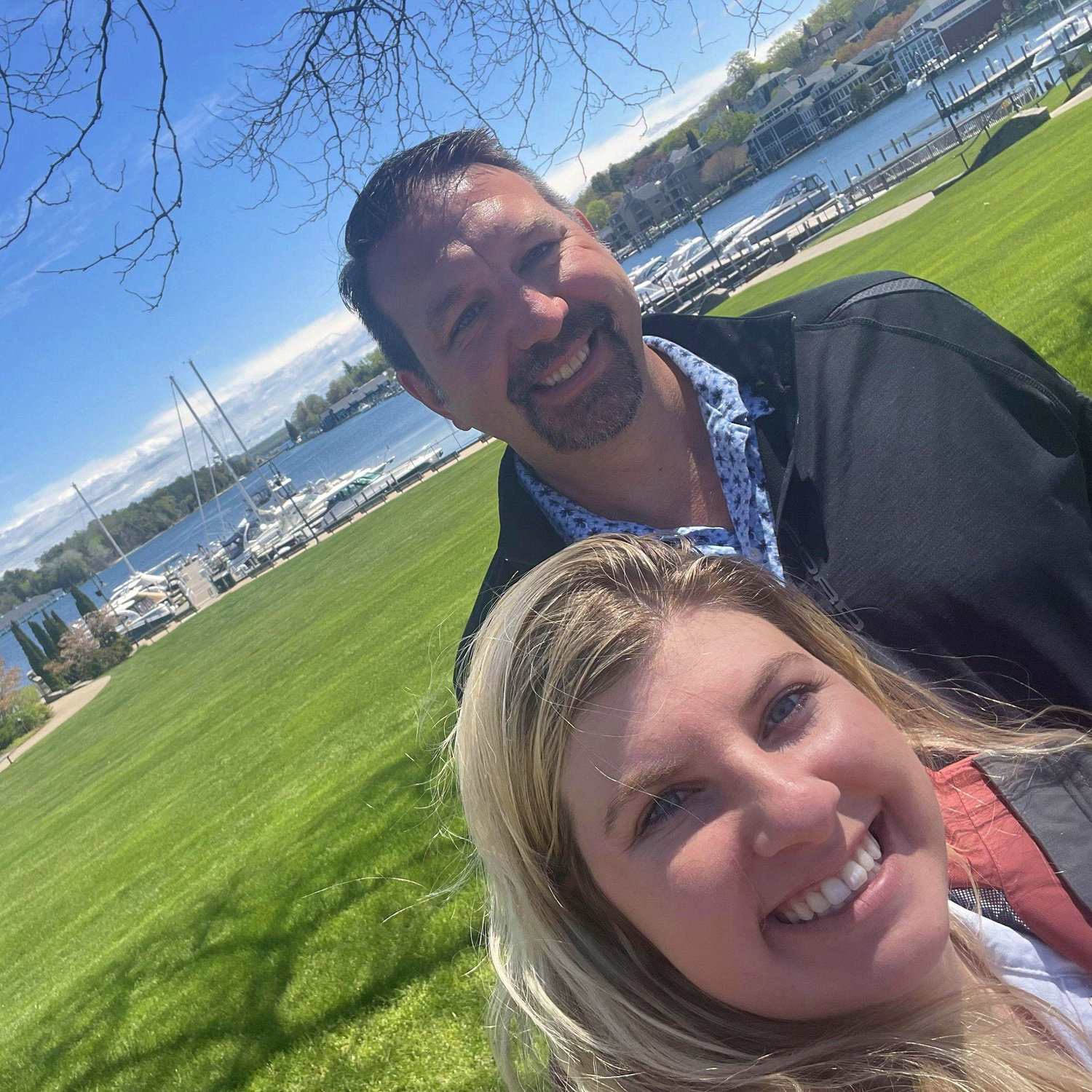 Downtown Charlevoix after picking Castle Farms as our wedding location