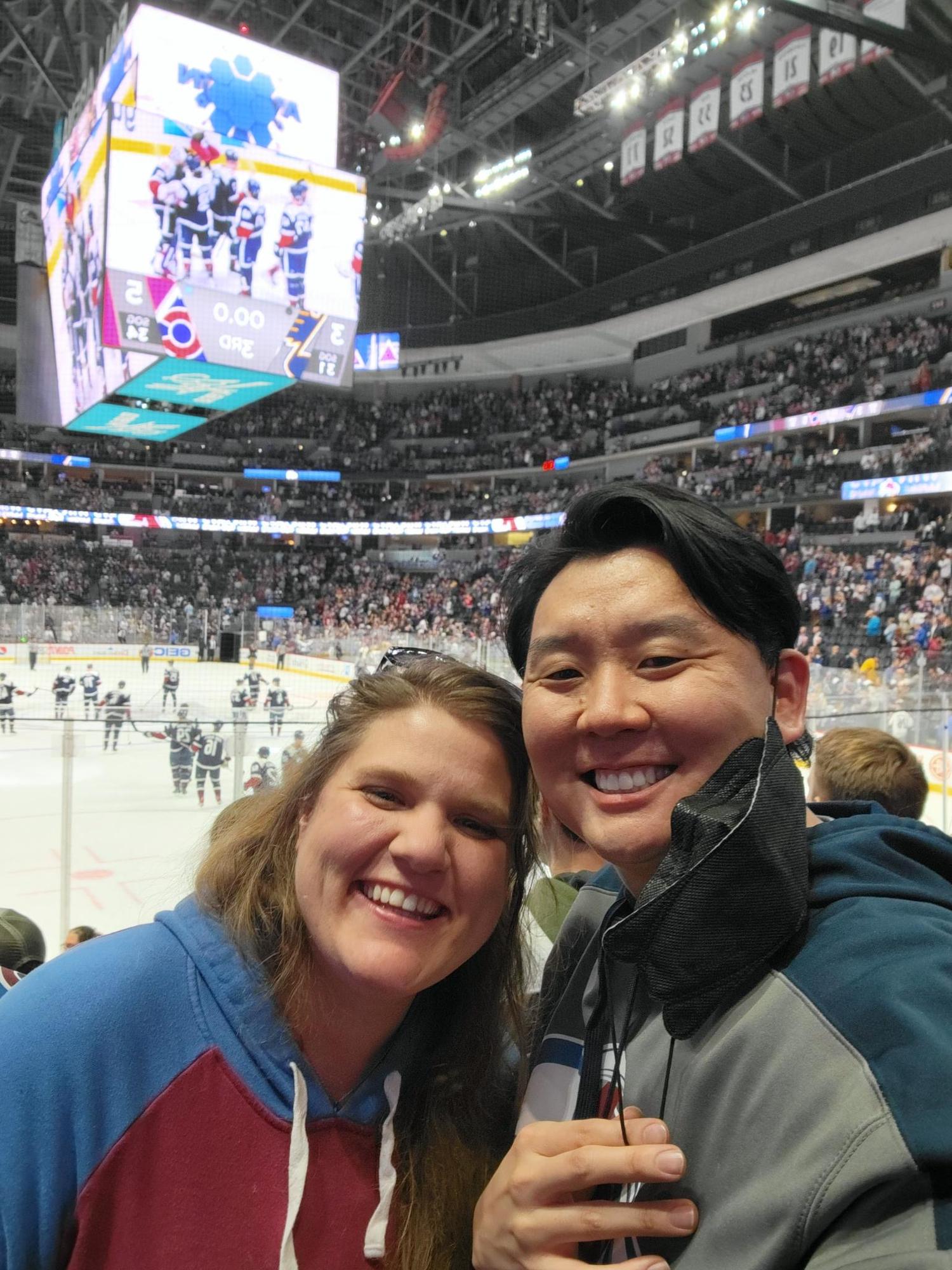 Nick loves hockey and introduced it to Shawna, she found out it’s fun to watch - especially the fighting!!