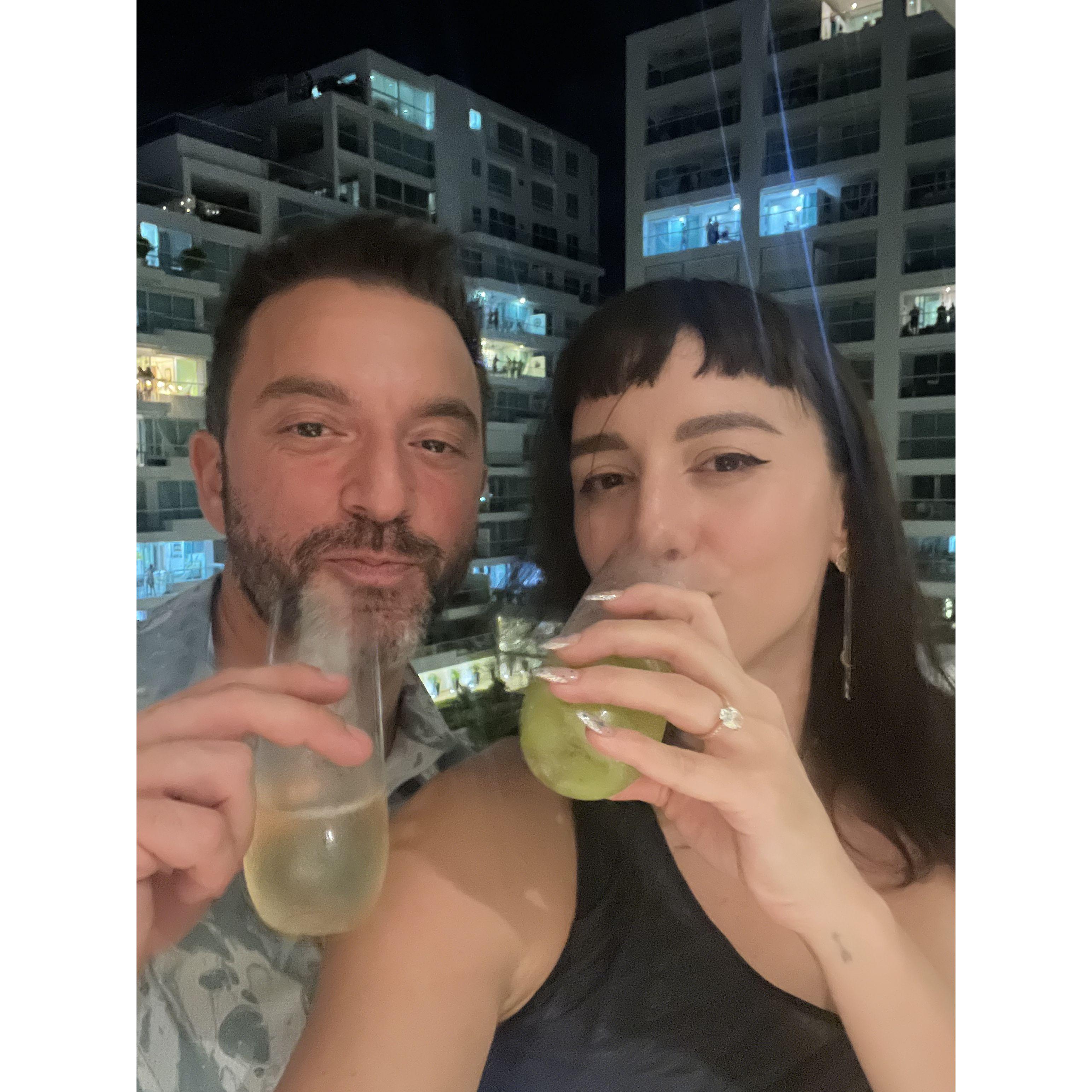 New Year's in Santa Marta, when we started saying "we're getting married this year."