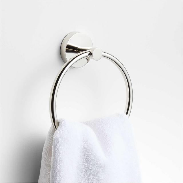 Tapered Polished Chrome Bathroom Hand Towel Ring