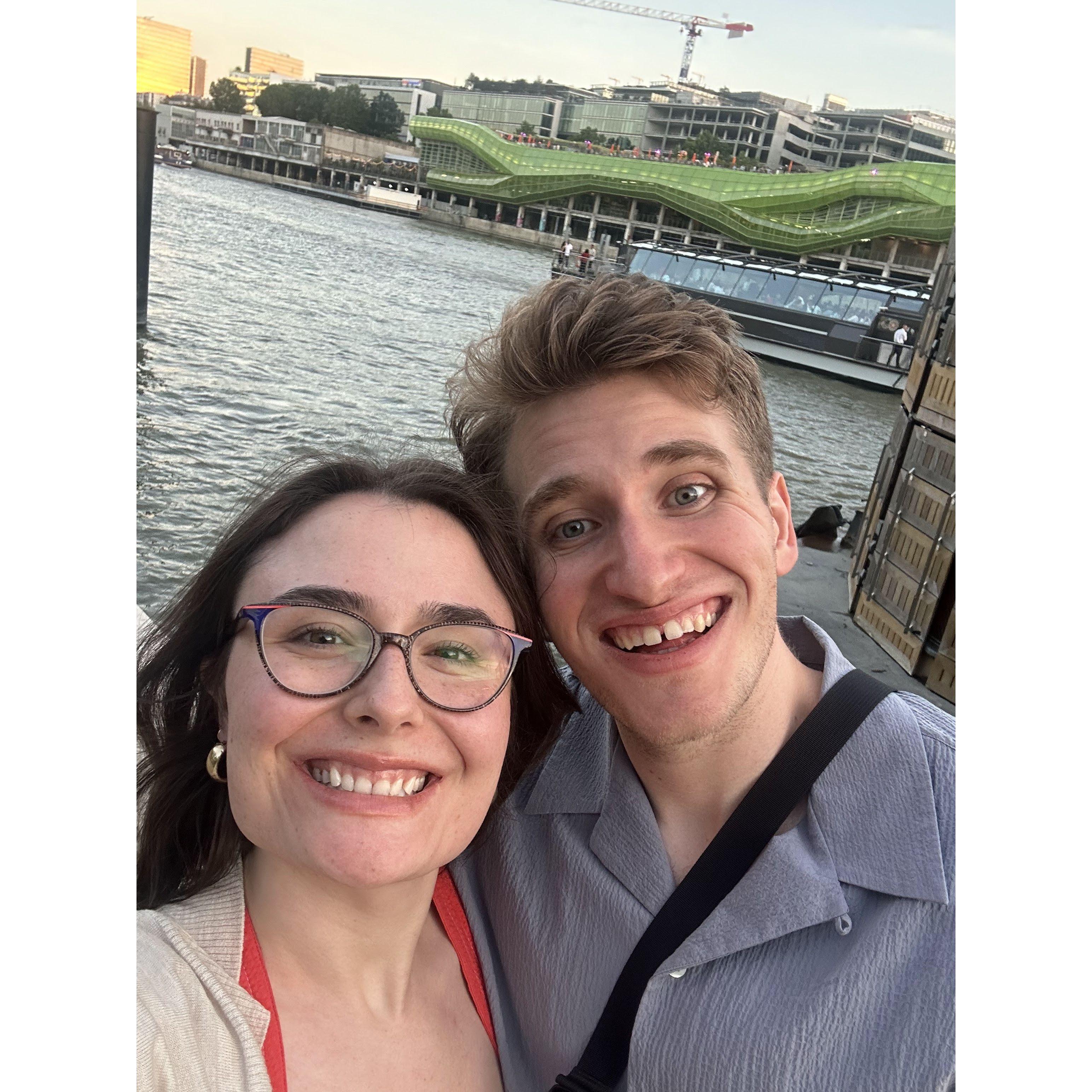After Colin proposed in Switzerland, he and Anna went to finish the trip in Paris
