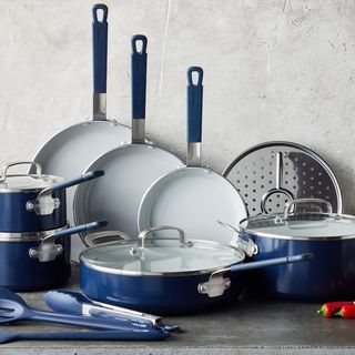 Bobby Flay Professional Grade Ceramic Nonstick 16-Piece Cookware Set