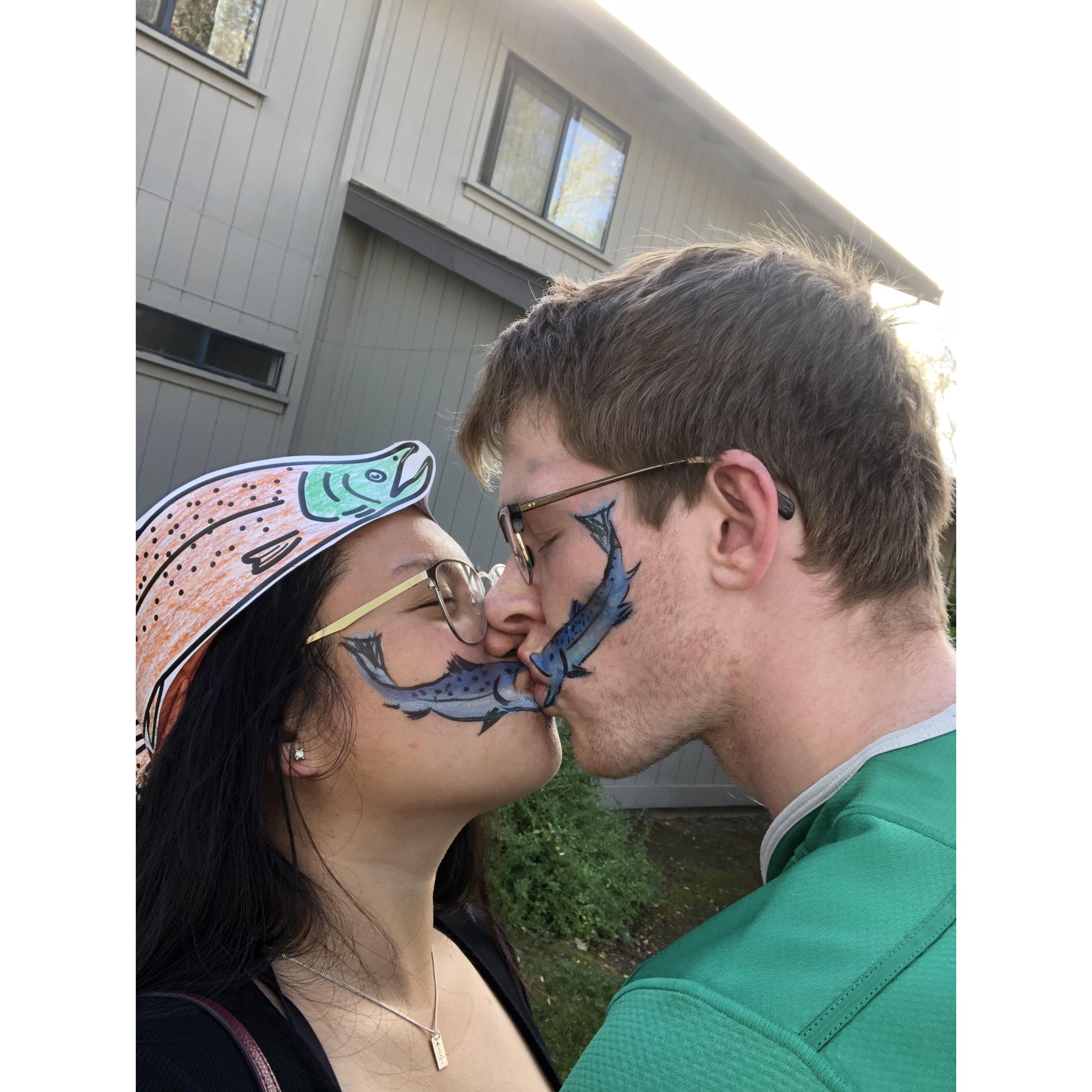 After the annual Salmon Festival in Winters, CA.