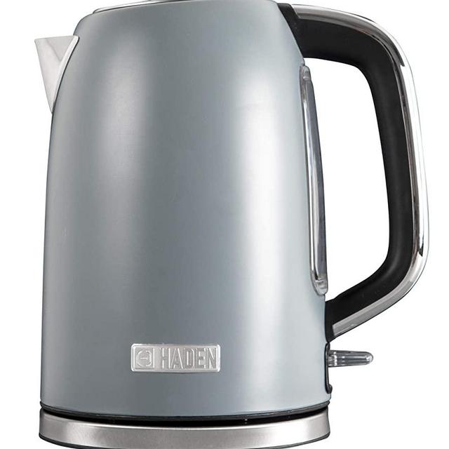 Haden PERTH 1.7 Litre Stainless Steel Electric Kettle with Auto Shut-Off and Boil-Dry Protection in Slate Grey