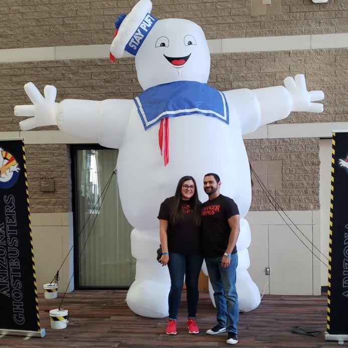 Here we are enjoying Tucson Comic-Con.