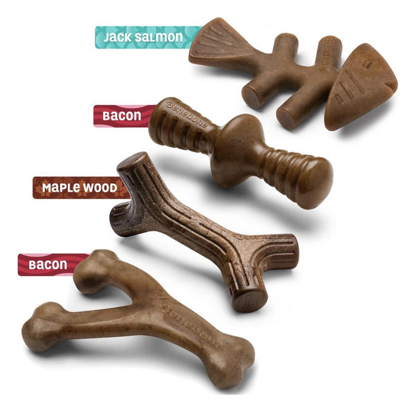Benebone Multipack Durable Dog Chew Toy, 4 count
