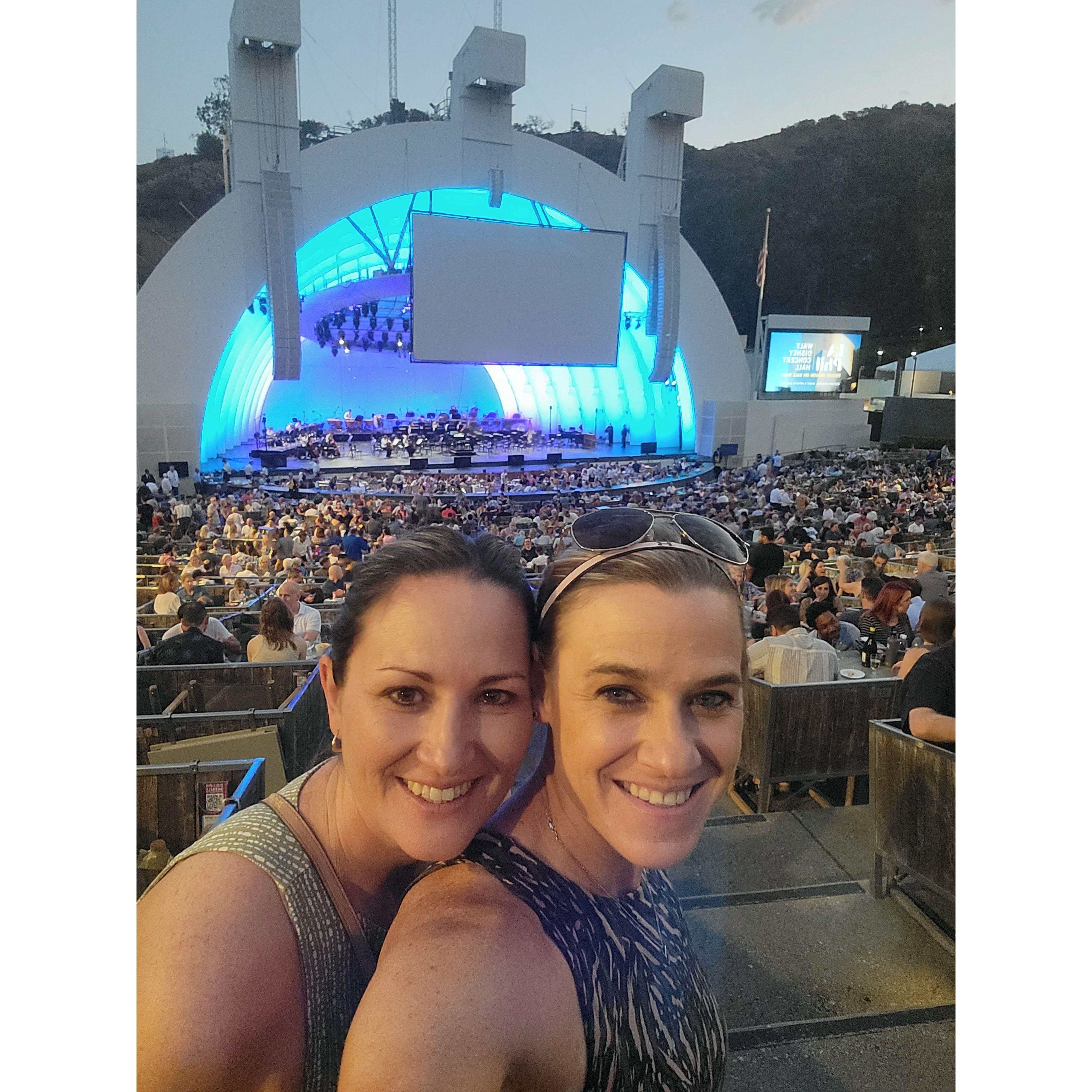 This was at John Williams at the Hollywood Bowl. This place was amazing. Chrissy surprised me with a three-course dinner and wine before we enjoyed the amazing music of John Williams. What a night!