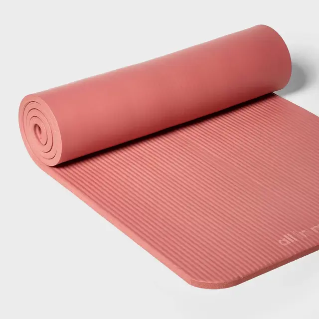 Premium Fitness Yoga Mat 15mm Orange - All In Motion™