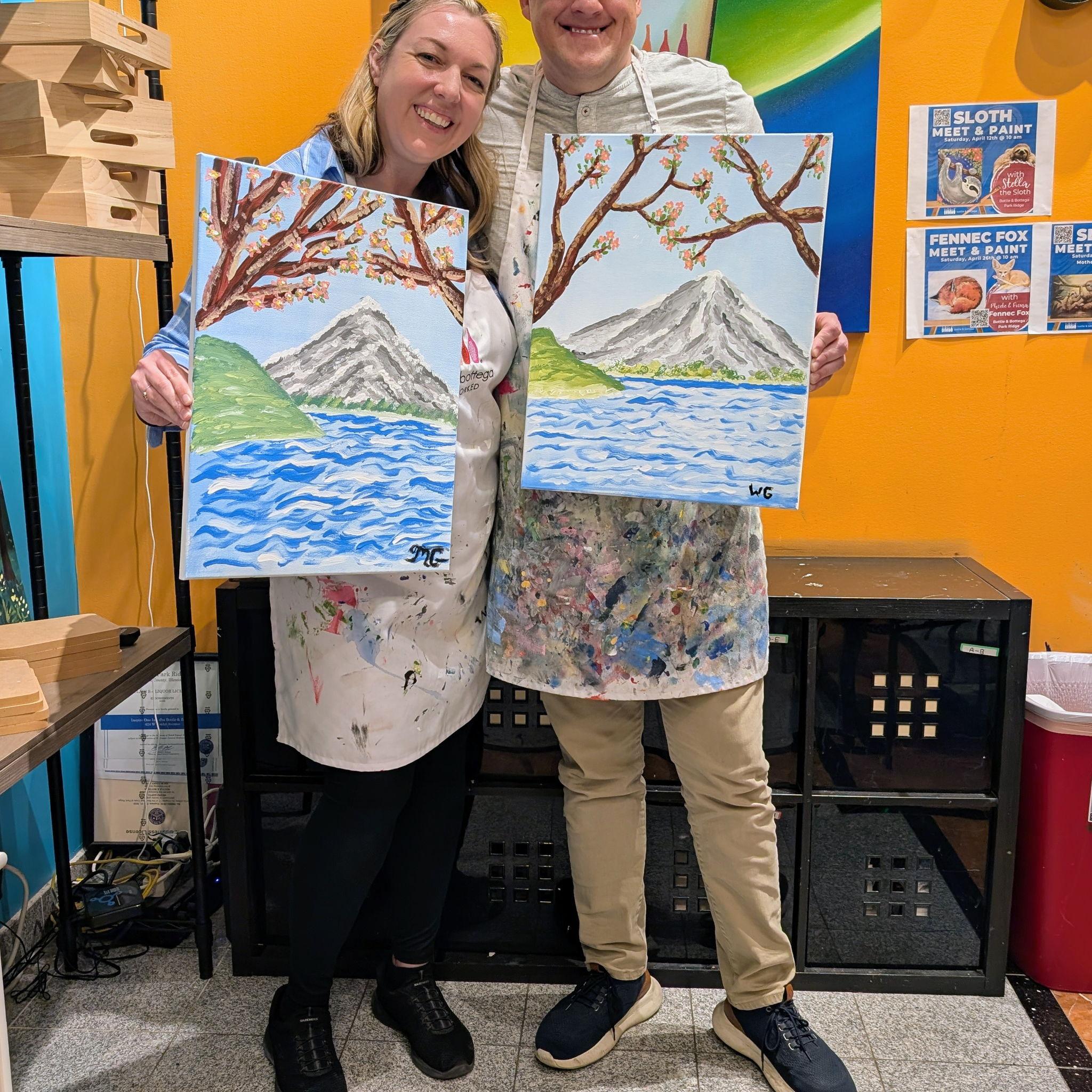 Our first art class together!