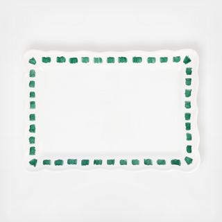 Lisbon Stitch Rectangular Platter