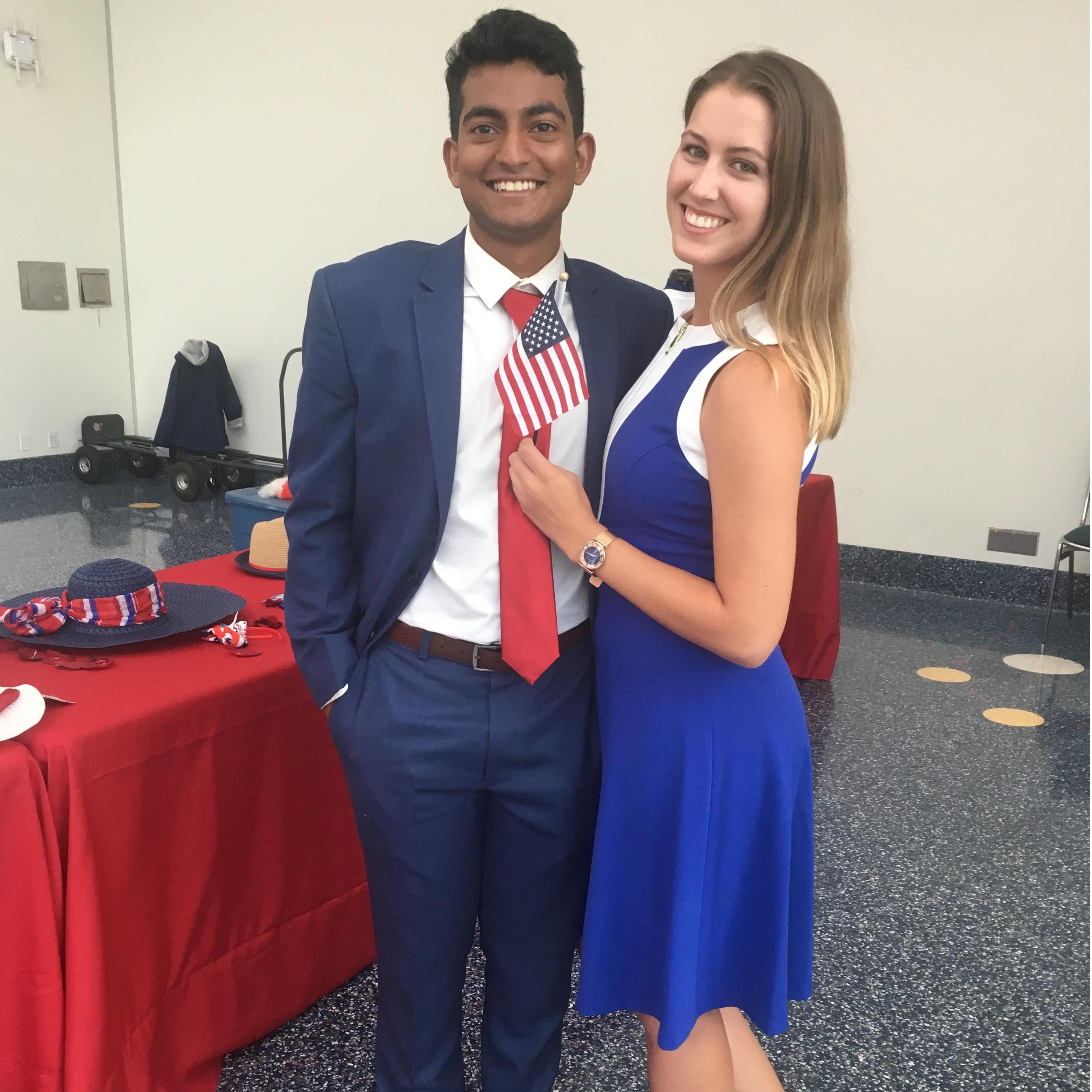 Darius' Citizenship Ceremony (2018).