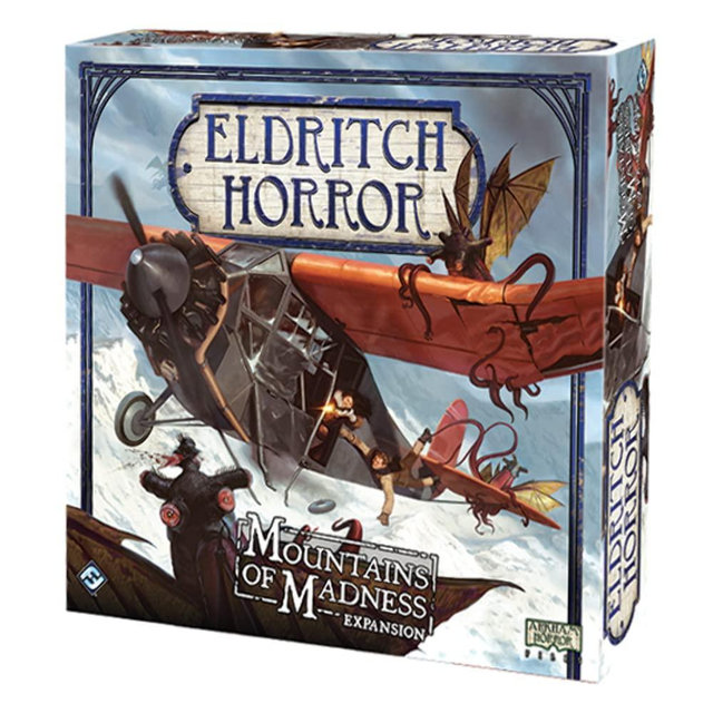 Eldritch Horror Mountains of Madness Board Game EXPANSION - Enter the Chilling Antarctic Expedition! Mystery Game for Adults, Ages 14+, 1-8 Players, 2-4 Hour Playtime, Made by Fantasy Flight Games