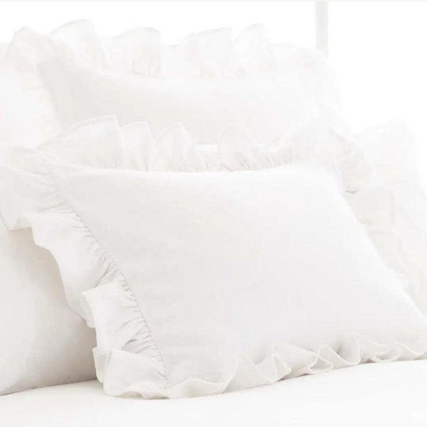 Annie Selke Wilton Ruffle Sham - Euro