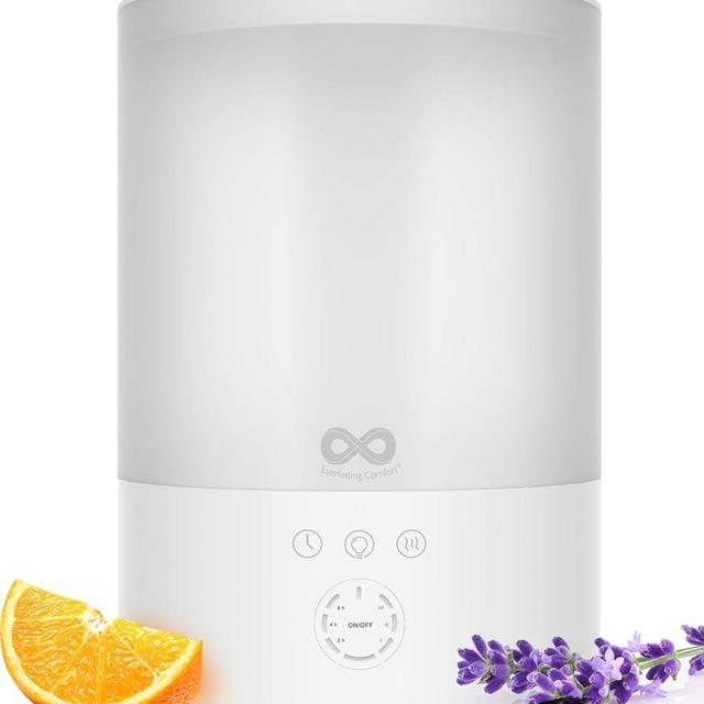 Everlasting Comfort 2.5L Top Fill Humidifiers for Bedroom, Quiet Ultrasonic Cool Mist Humidifier, Easy to Fill & Clean, Auto Shut-Off, 20 Hour Run Time, Aromatherapy