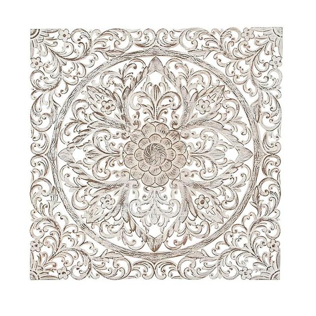 Deco 79 45916 Wooden Wall Panel, Brown