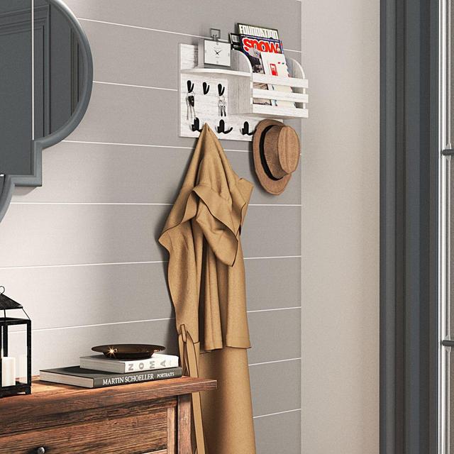 Boatwright Metal 7 - Hook Wall Mounted Coat Rack