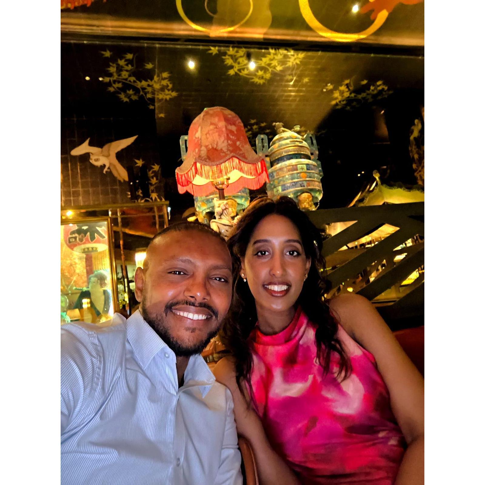 Birthday - fun fact groom's birthday is on 6th of April & bride on 8th of April