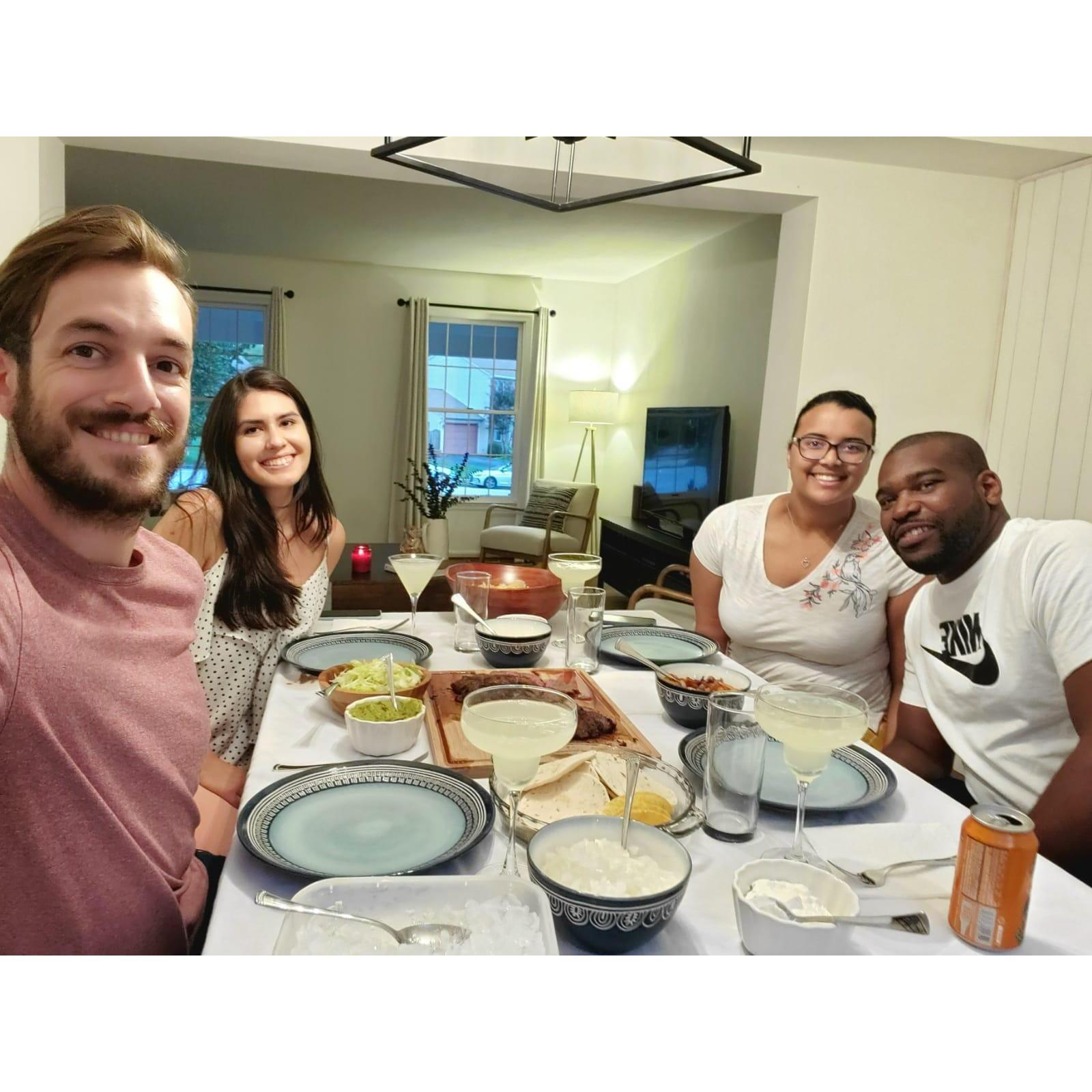 Dinner with the best neighbors