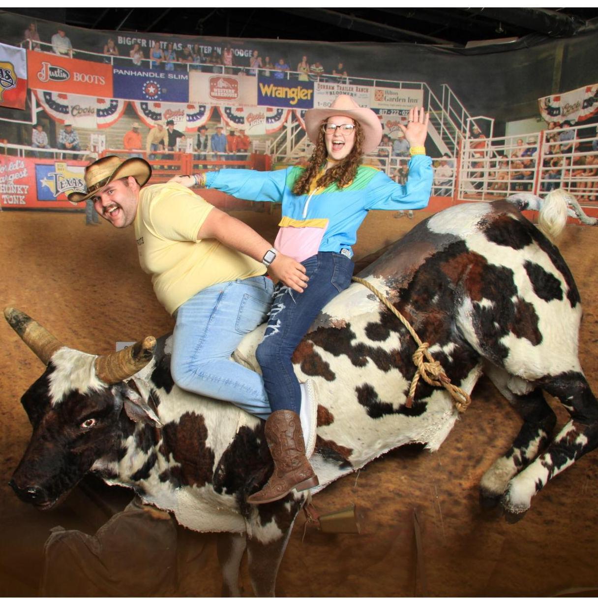 OMG are they on a bull??