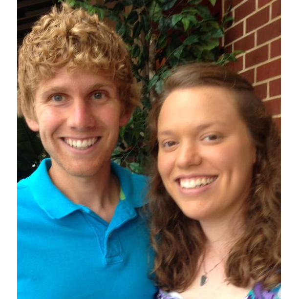 Jenna with groomsman John