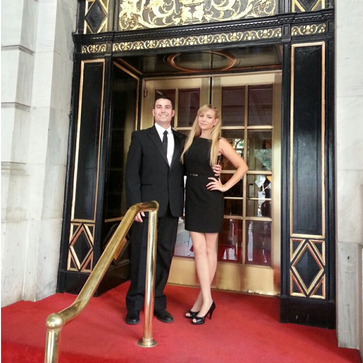 First real photo of us as a couple at Ryan's cousin Laura's beautiful wedding in NYC.