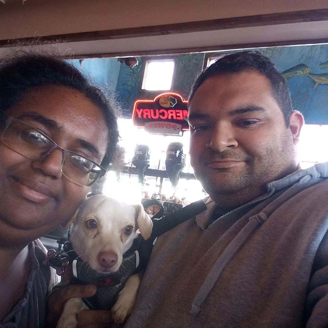 Our Family Photo before Santa, Rose's first thanksgiving and christmas.