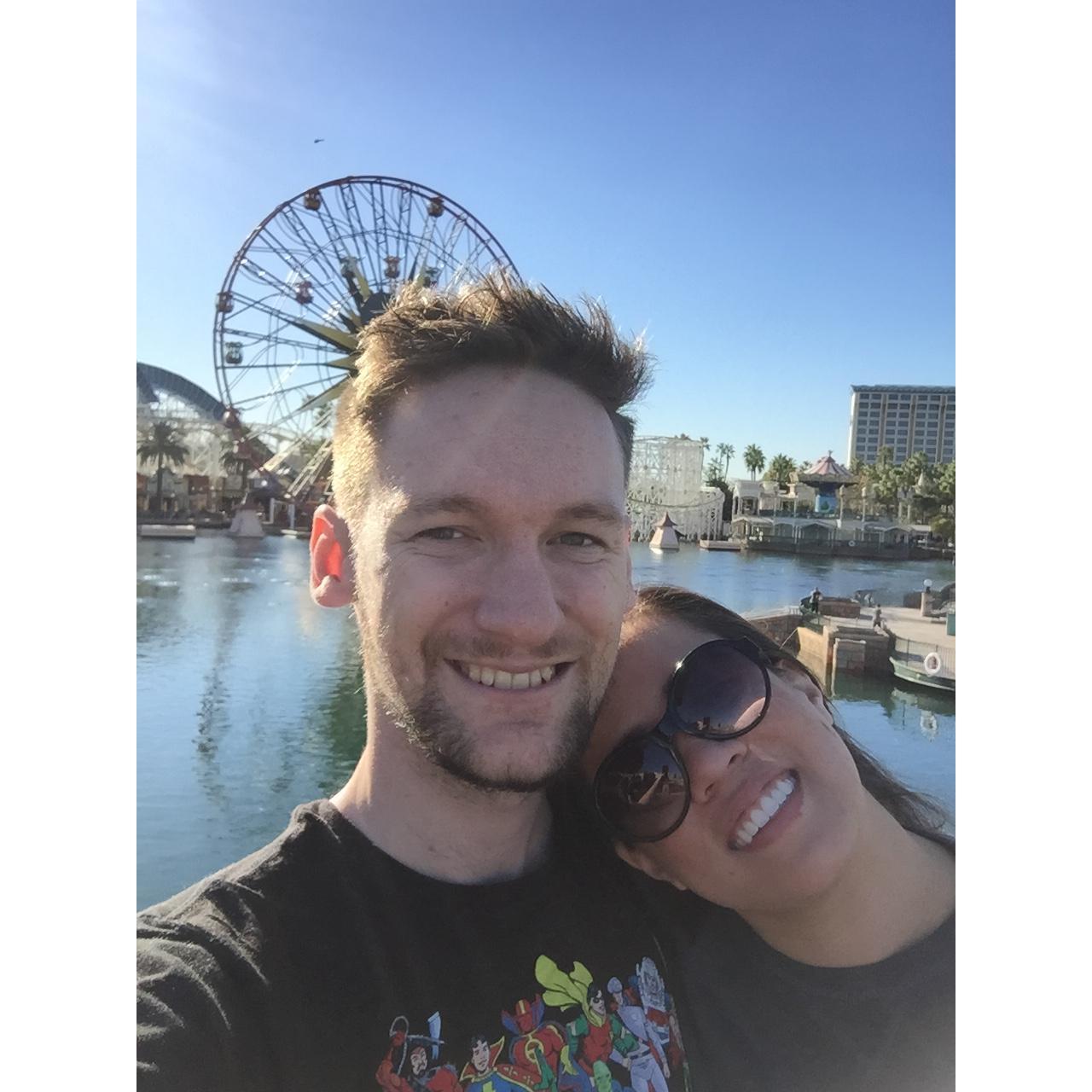 Our first trip to Disneyland, just the two of us.