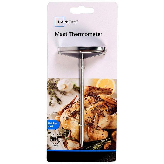 Mainstays NSF Certified Oven Safe Meat Thermometer, Extra Large
