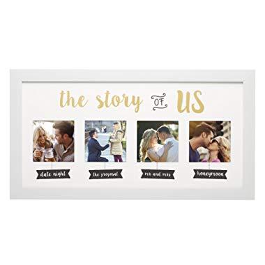 Kate & Milo 'The Story of Us' Photo Frame, White, Cherish Your Love Story, The Perfect Bridal Shower Gift