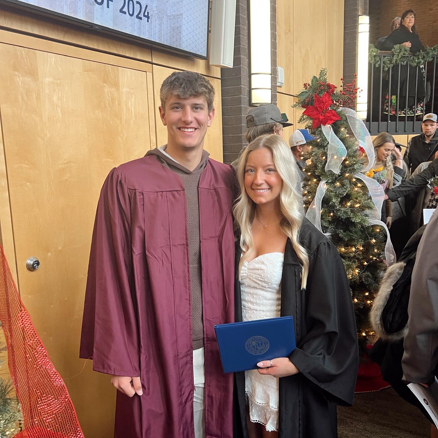 we both graduated college the same weekend!