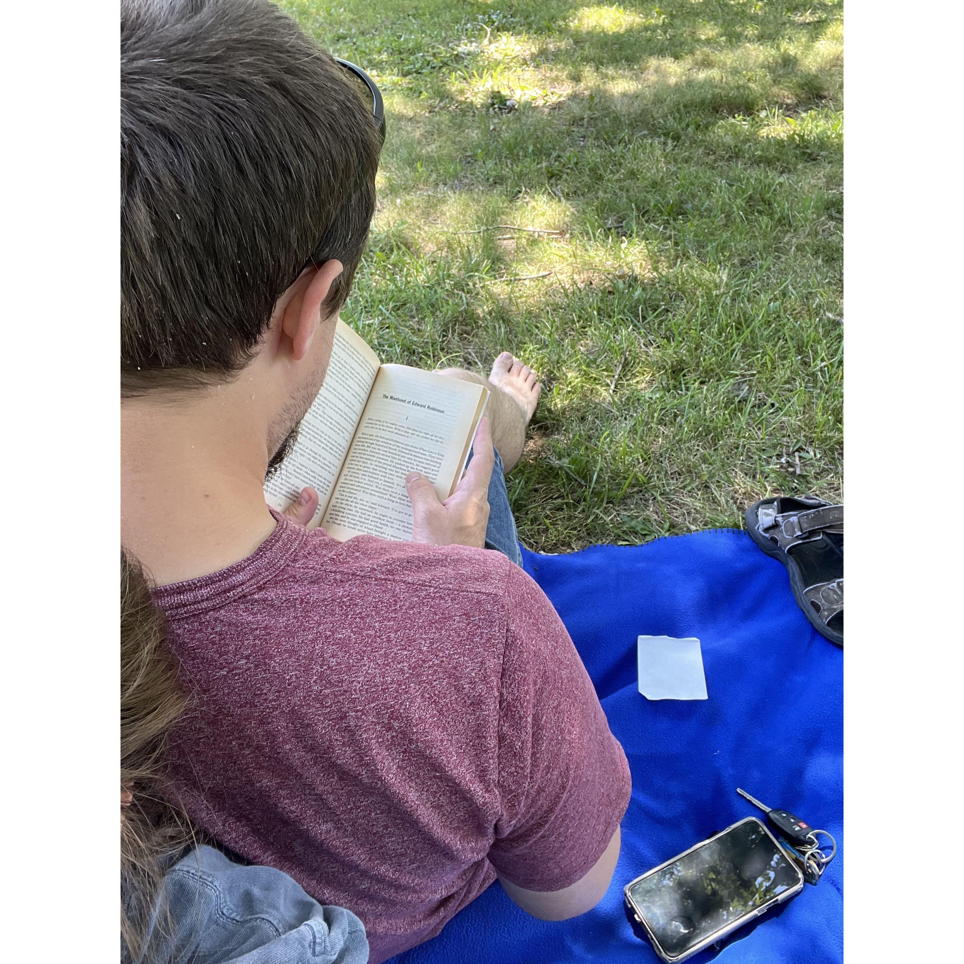 Matt reading