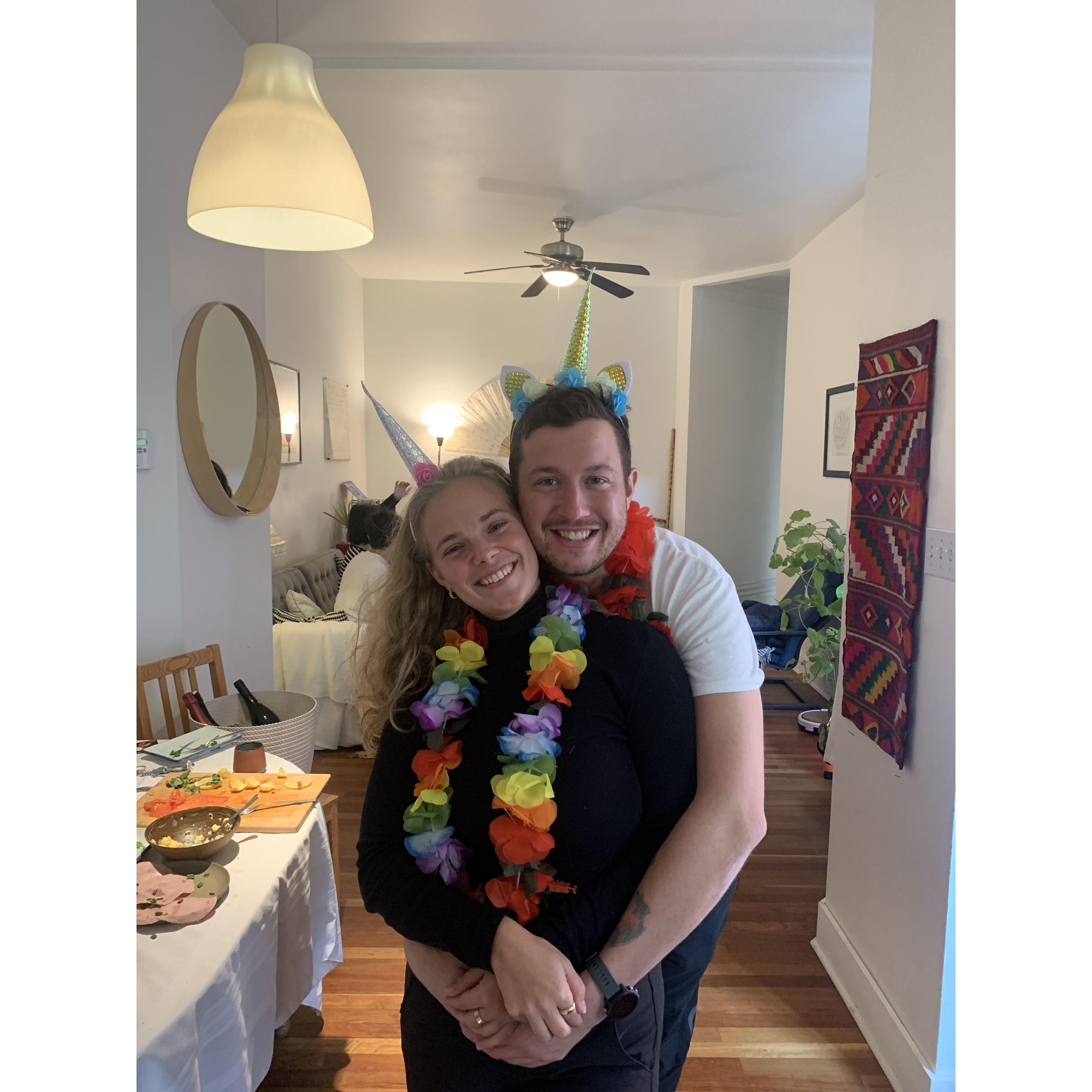 Our lovely friends threw us a surprise engagement party.
