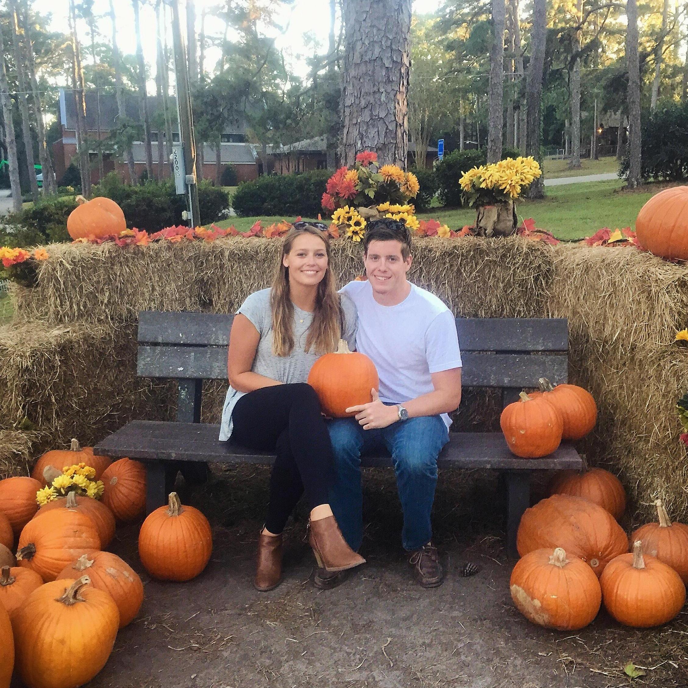 Patrick's first pumpkin path